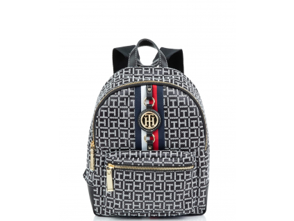 Tommy Hilfiger Batoh Jaden Backpack Black Whitea22