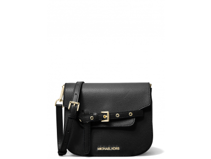 Michael Kors Emilia Small Leather Crossbody Bag Blacka