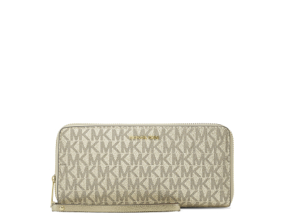 Jet Set Large Metallic Signature Logo Continental Walleta