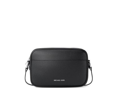 michael kors camera ginny pebbled leather black