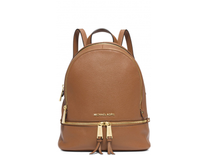 Michael Kors Batoh Rhea Medium Pebble Leather Backpack Acorn