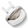 Michael Kors Rhea Medium Leather Backpacksilverinterior