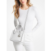 Michael Kors Kabelka Mercer Medium Pebbled Leather Crossbody Bag Optic Whited2