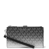 Michael Kors Jet Set Large Ombré Signature Logo Wristlet Black2