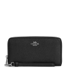 COACH Peněženka Long Zip Around Wallet Black Silver2