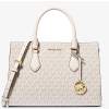 Michael Kors Kabelka Sheila Medium Logo Satchel Light Cream Multi22
