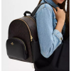 COACH Batoh Court Backpack In Signature Canvas Gold Walnut Black6
