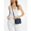 Michael Kors Jet Set Large Saffiano Leather Crossbody Bag Navy Silverg