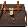 Michael Kors Hamilton Small Logo Satchel Browna2236