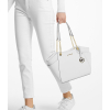 Michael Kors Jet Set Large Saffiano Leather Shoulder Bag Optic Whitec24