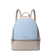 Michael Kors Batoh Rhea Medium Signature Logo Backpack Lt Sky Mltad
