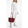 Michael Kors Kabelka Charlotte Large Saffiano Leather Top Zip Tote Bag Cherryc
