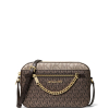 Michael Kors Jet Set Large Metallic Signature Logo Crossbody Bagjz