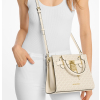 Michael Kors Hamilton Small Logo Satchel Light Cream Multig