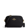 Coach Mini Jamie Camera Bag Pebbled Leather Gold Black