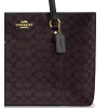 COACH Kabelka Station Tote Bag In Signature Canvas Gold Wallnut Blackk