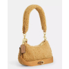 COACH Kabelka Teri Mini Crossbody Bag In Shearling Gold Dark Natural Honey Brownc