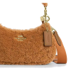 COACH Kabelka Teri Mini Crossbody Bag In Shearling Gold Dark Natural Honey Brownh