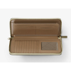 Michel Kors Jet Set Large Metallic Signature Logo Continental Wallet Pale Goldb