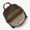 Michael Kors Slater Medium Signature Logo Backpack Brownb