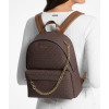 Michael Kors Slater Medium Signature Logo Backpack Browndh