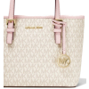 Michael Kors Jet Set Travel Extra Small Logo Top Zip Tote Bag Powder Blush MLTcrop