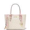 Michael Kors Jet Set Travel Extra Small Logo Top Zip Tote Bag Powder Blush MLT