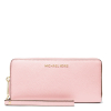 Michael Kors Jet Set Travel Large Pebbled Leather Wristlet powder blush