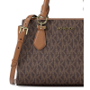 Michael Kors Marilyn Small Signature Logo Messenger Bag Brownz