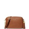 Michael Kors Jet Set Medium Pebbled Leather Crossbody Bag Luggageaa