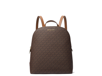 Michael Kors Batoh Cindy Large Signature Logo Backpack Brown22