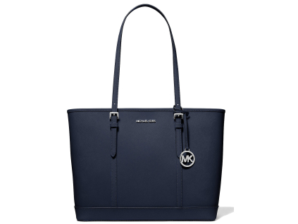 Michael Kors Jet Set Travel Large Saffiano Leather Tote Bag Navy