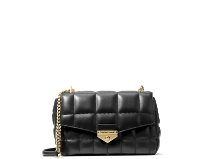 Michael Kors Soho Large Quilted Shoulder Bag Blackj