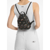 Michael Kors Batoh Rhea Extra Small Printed Signature Logo Backpack Blackd2