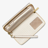 Michael Kors Peněženka Jet Set Travel Large Pebbled Leather Wristlet Light Creamb