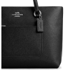 Coach Station Tote Bag Crossgrain Letaher Black Silvero
