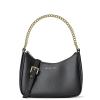Michael Kors Jet Set Large Pebbled Leather Convertible Crossbody Bag Blacko