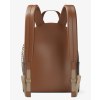 Michael Kors Slater Medium Signature Logo Backpack Brownc