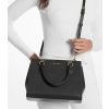 Michael Kors Marilyn Medium Saffiano Leather Satchel Blacki