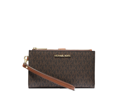 Michael Kors Peněženka Jet Set Travel Double Zip Brown22