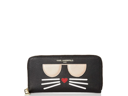 Karl Lagerfeld Peněženka Paris Zip Around Wallet Deep Black Gold32