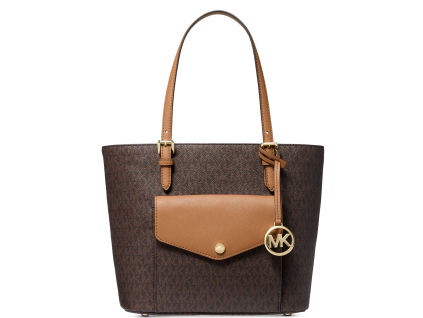 Jet Set Signature Medium Pocket Tote Brown