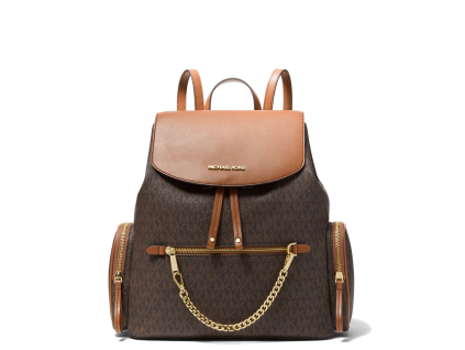 Michael Kors Batoh Jet Set Large Logo Backpack Brownaa