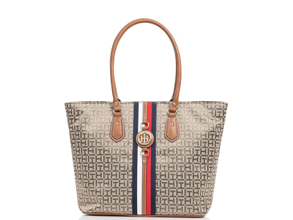 Tommy Hilfiger Kabelka Jaden Plus Tote Tan Dark Chocolate33