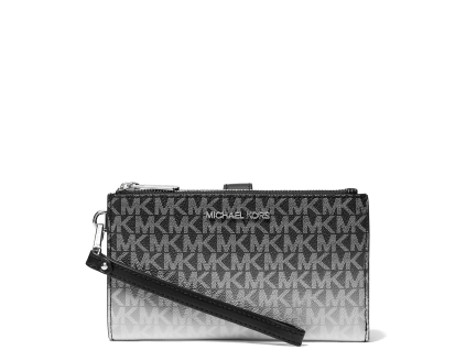 Michael Kors Jet Set Large Ombré Signature Logo Wristlet Black2