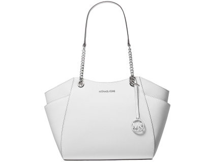 Michael Kors Kabelka Jet Set Large Saffiano Leather Shoulder Bag Optic White Silvera66 depositphotos bgremover