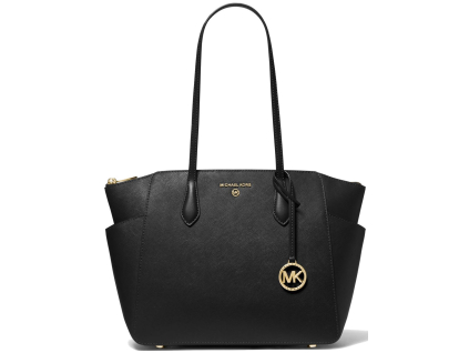Michael Kors Marilyn Medium Saffiano Leather Tote Bag Blacka