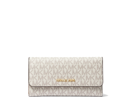 Michael Kors peněženka Jet Set Large Signature Logo Tri Fold Wallet Vanilla3