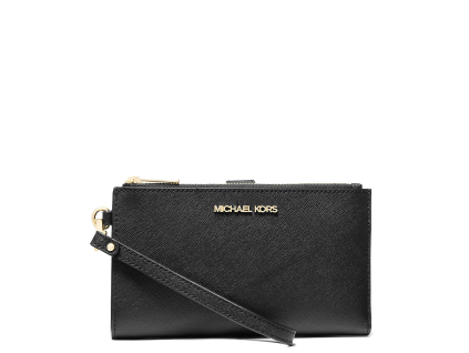 Michael Kors Peněženka Jet Set Saffiano Wristlet Black22