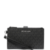 Michael Kors Peněženka Jet Set Travel Double Zip Wristlet Black Silver32